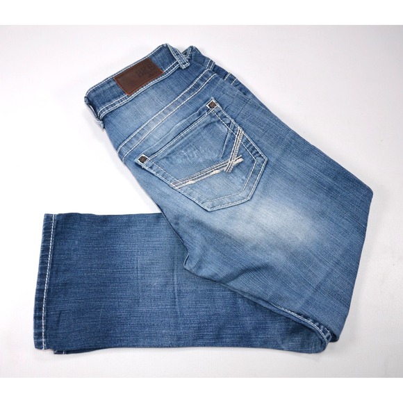 BKE Culture Jeans Womens Size 28 Waist 30"  Inseam 26"‎ Blue Denim Stretch - Picture 1 of 16
